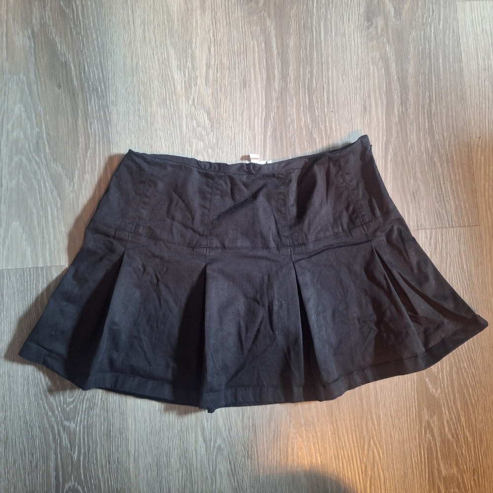 BP. Black Pleated Mini Skort Size Small Side Zip Preppy Schoolgirl Y2K